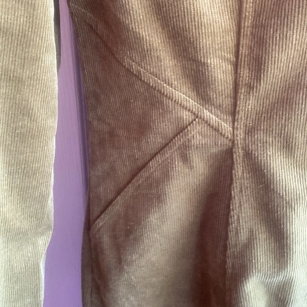7 For All Mankind NWT Avec Les Filles Zip Up Long Sleeve Corduroy Shirtdress - Picture 10 of 14